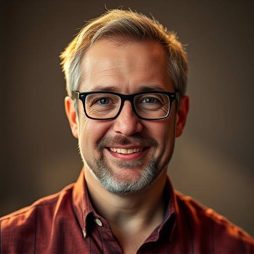 Portrait de Marc-André Roy, spécialiste du jeu d'acteur face caméra.
