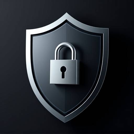 Un bouclier avec un cadenas intégré, symbolisant la protection des données et la confidentialité.