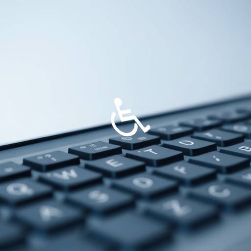 Un clavier d'ordinateur, symbole de la navigation accessible pour tous.